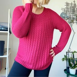 Calvin Klein Magenta Knit Sweater - L